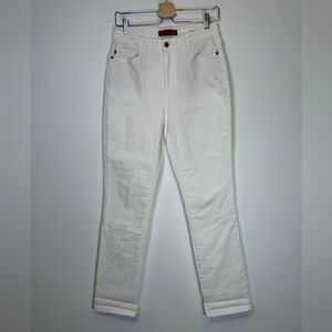 Judy Blue ‘Boyfriend Fit’ Mid-Rise Waist White Denim Jeans Women’s Size 7/28
